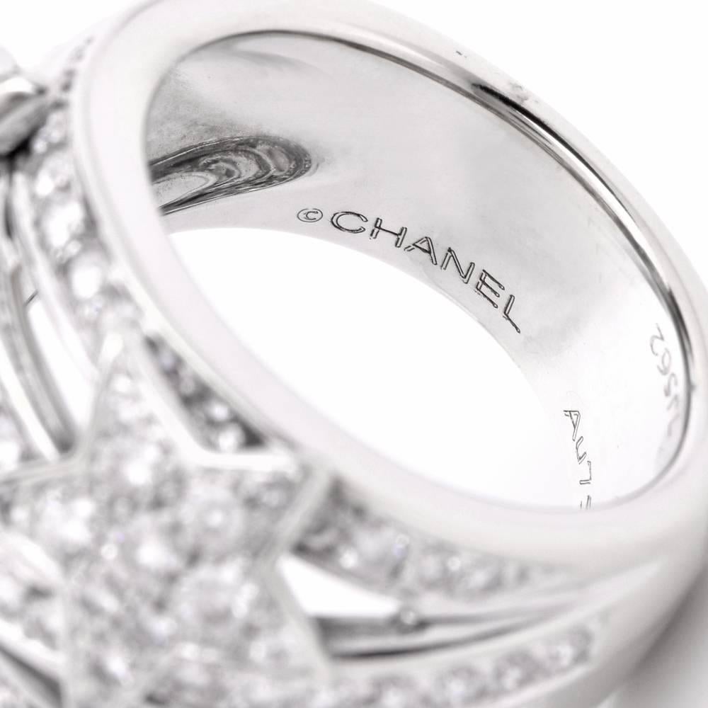 Chanel Comète Collection Stars Diamond Cocktail Ring 3