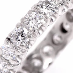 1960s Classic Round Diamond Eternity Band Ring