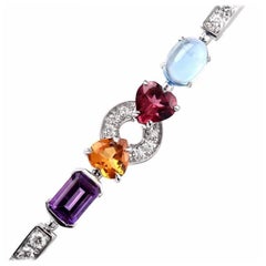 Bvlgari Allegra Bulgari Multigem Diamond Bracelet à maillons en or