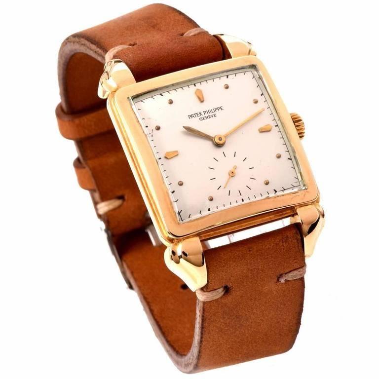 Men's Patek Philippe Yellow Gold Vintage Manual Wind Wristwatch Ref 2424