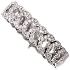 Used Cartier 'C De Cartier French Diamond Gold Bracelet