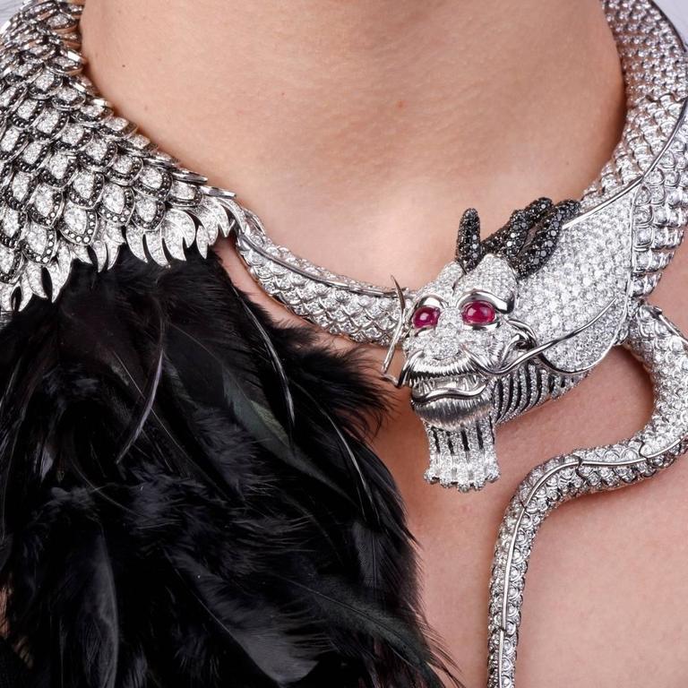 dragon diamond necklace