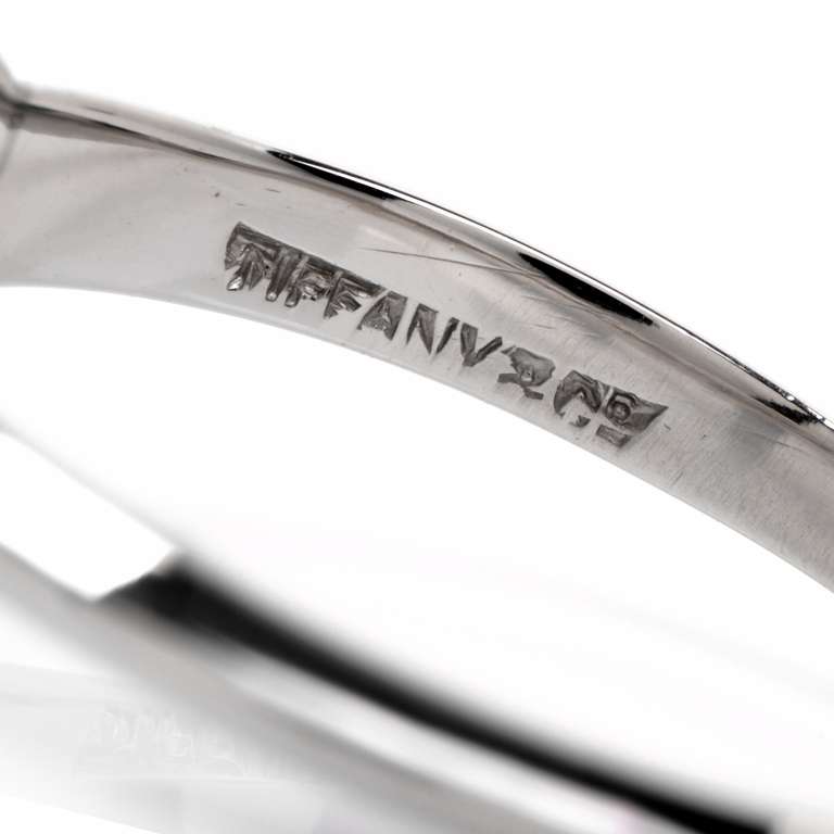 Women's Tiffany & Co. Diamond Solitare Platinum Engagement Ring