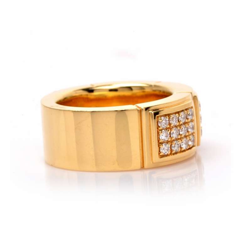 Women's Mauboussin Pave Diamond Gold Ring