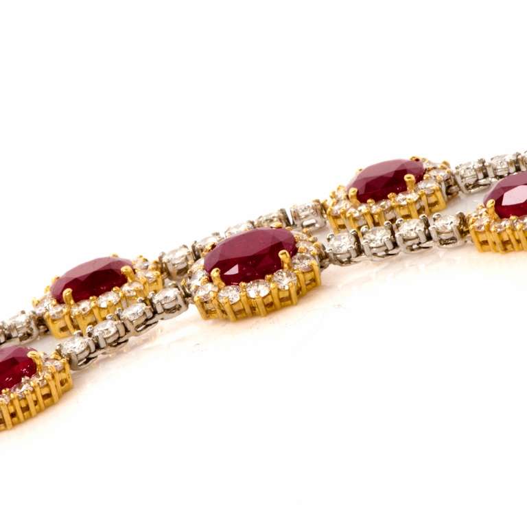 Important Ruby and Diamond Gold Necklace 1