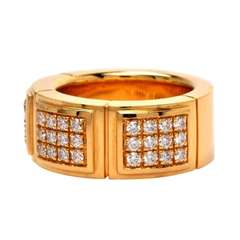 Mauboussin Pave Diamond Gold Ring