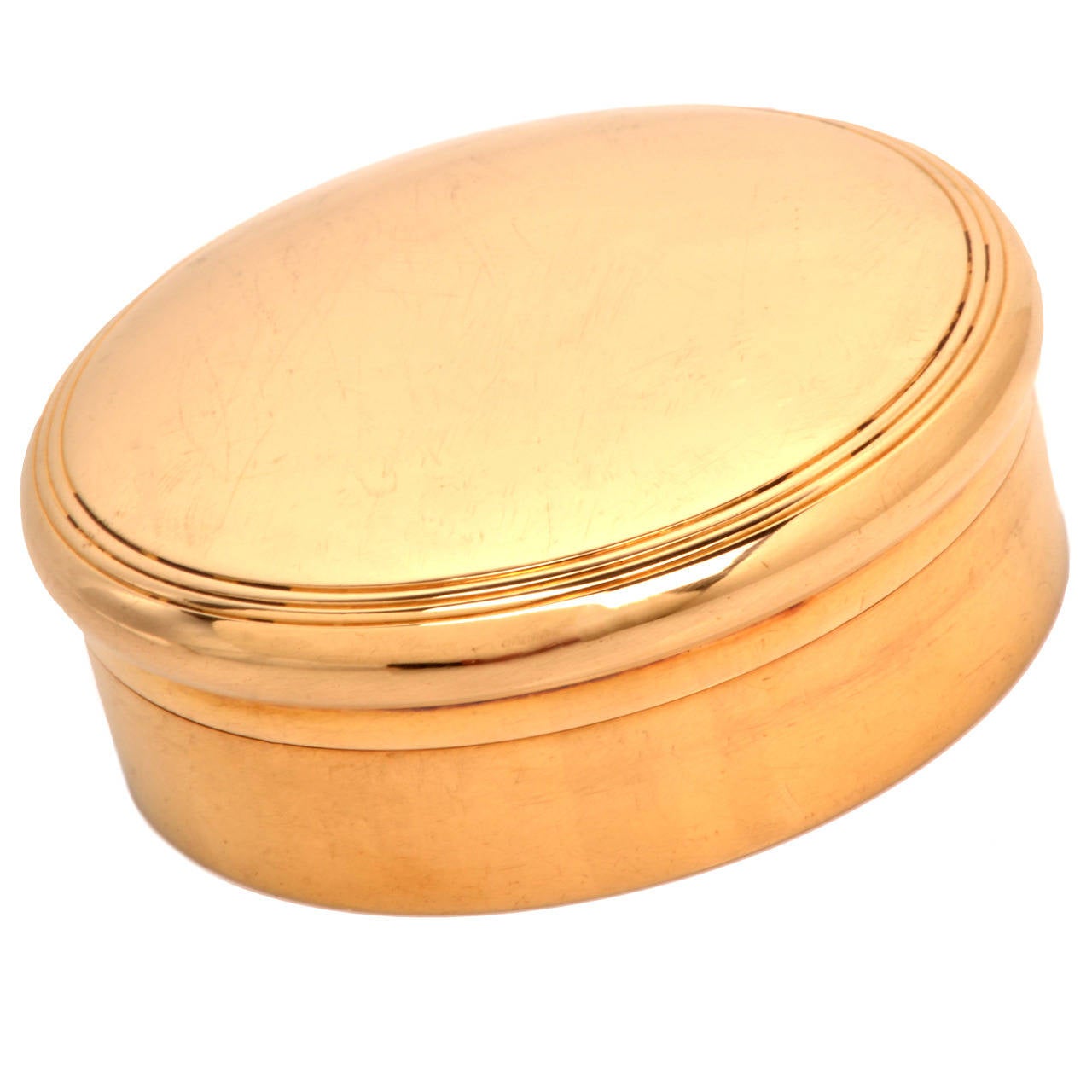 Antique Tiffany and Co. Rare Gold Pill Box For Sale at 1stDibs