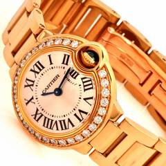Cartier Lady's Yellow Gold Diamond Ballon Bleu Quartz Wristwatch Ref WE9002Z3
