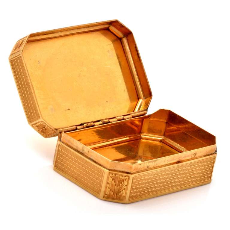 Women's Gold Repoussee Pill Box