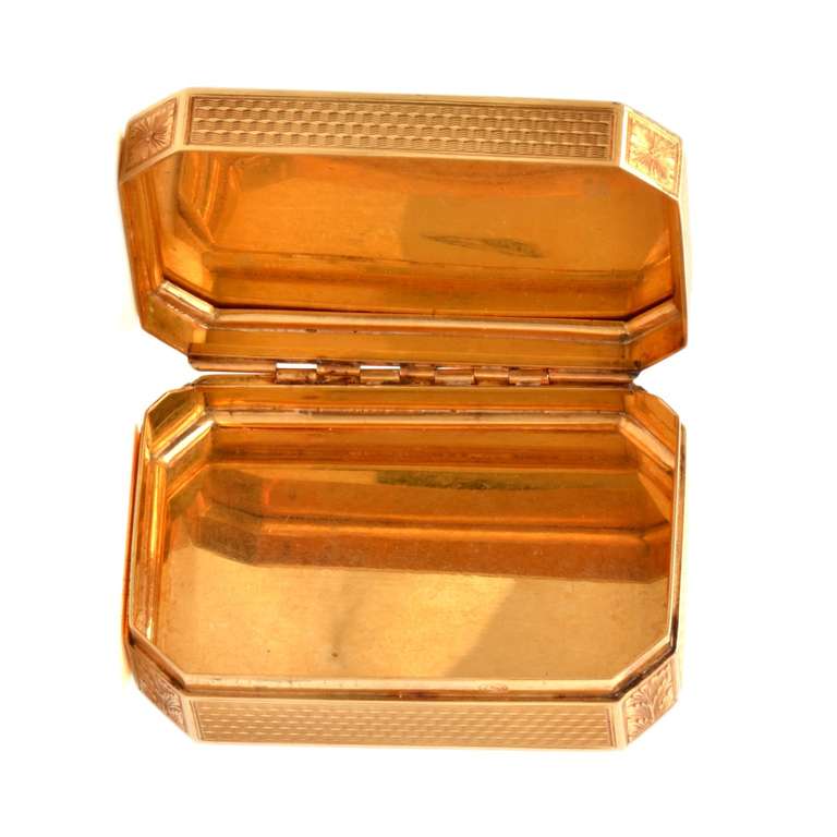 Gold Repoussee Pill Box at 1stdibs