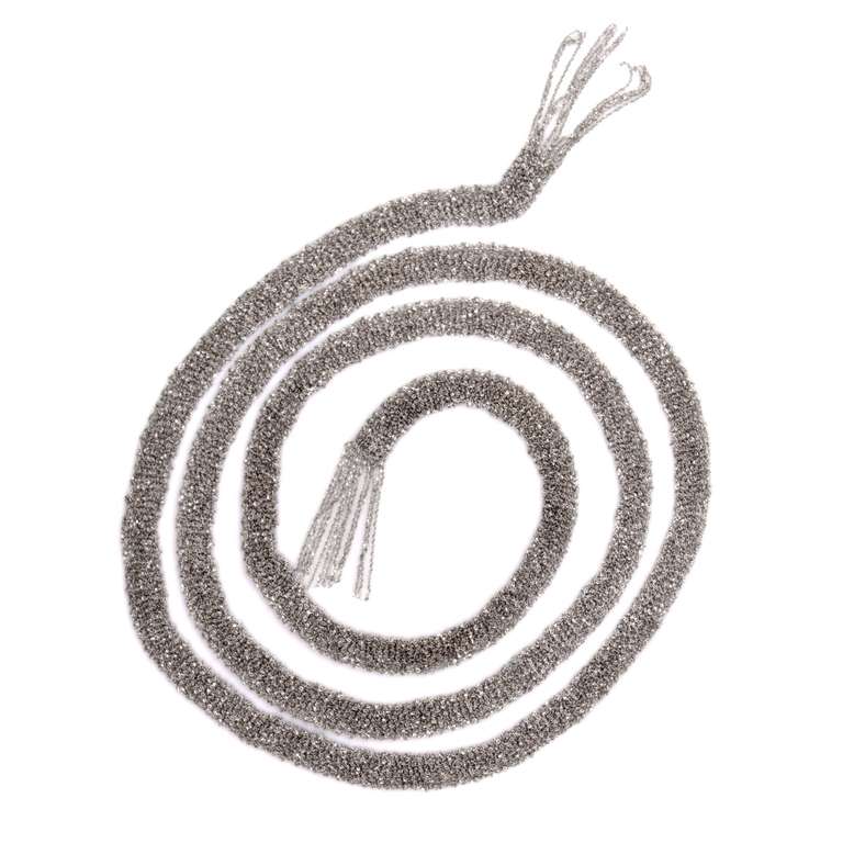 Long Gold Chain Necklace with Tassels