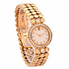 Harry Winston Lady's Yellow Gold Diamond Quartz Wristwatch Ref 2701