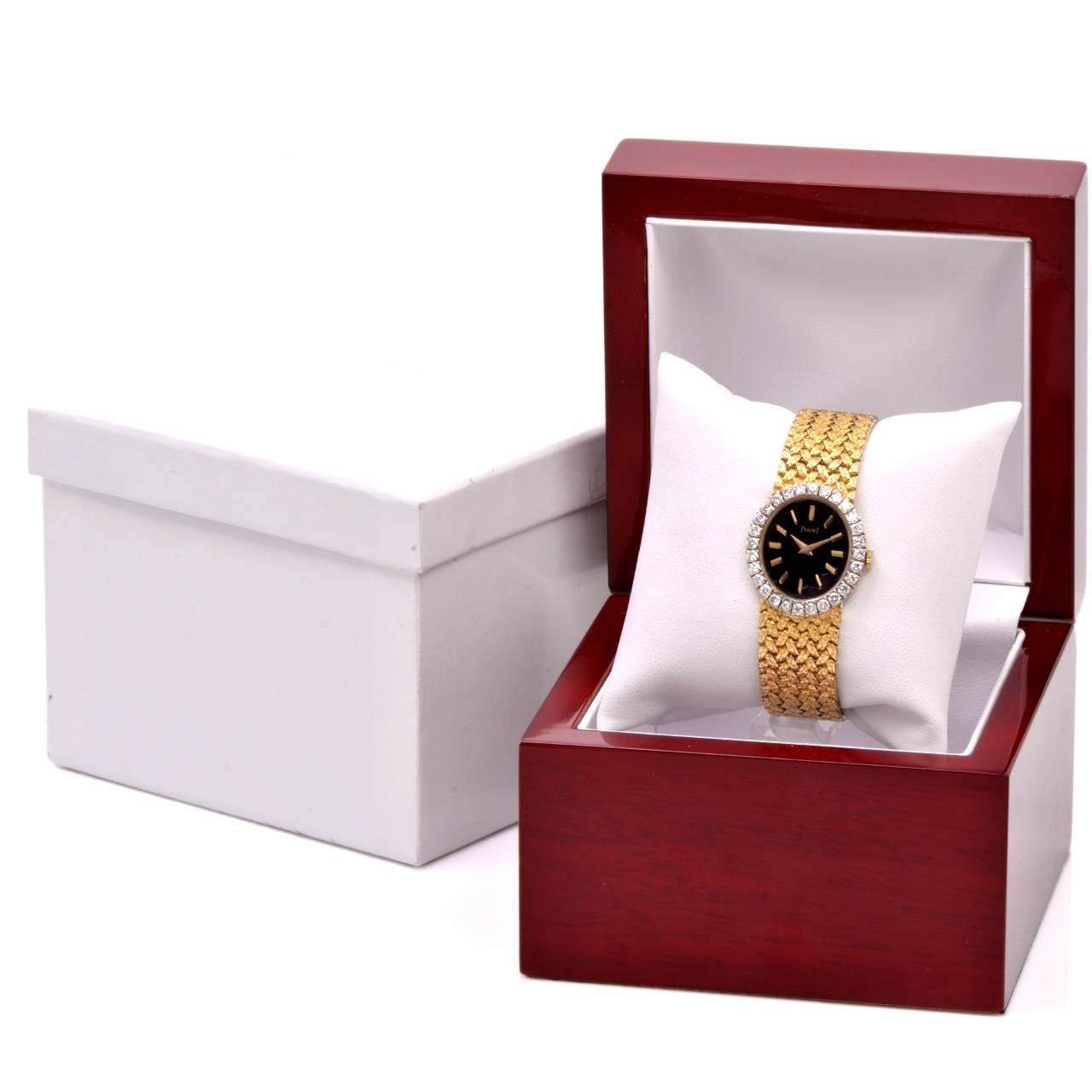 Piaget Lady's Yellow Gold Diamond Wristwatch 4