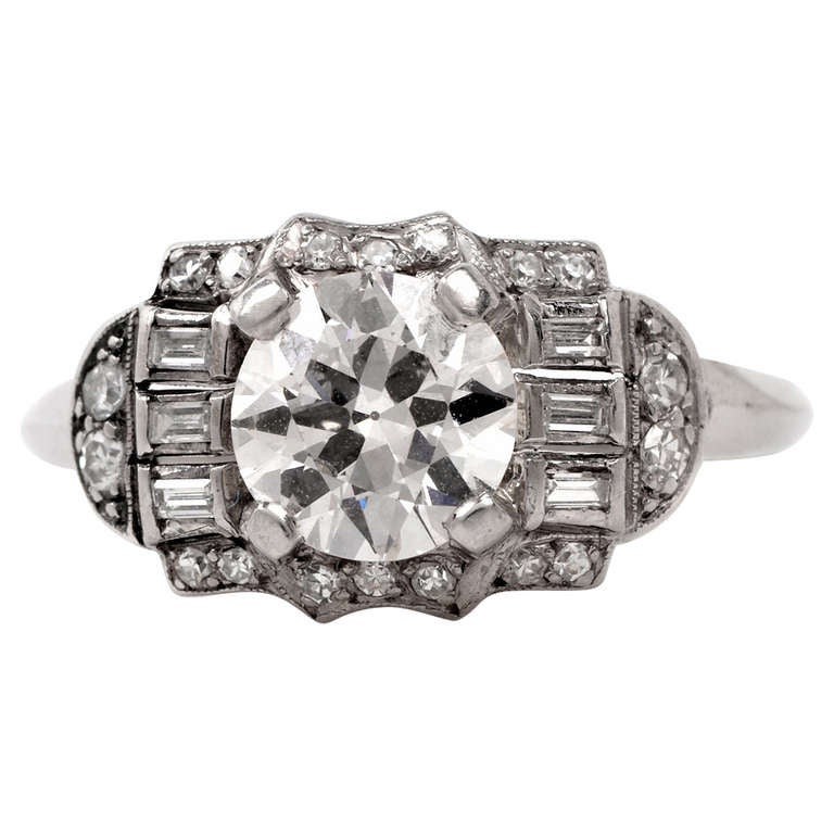 Diamond Platinum Engagement Ring