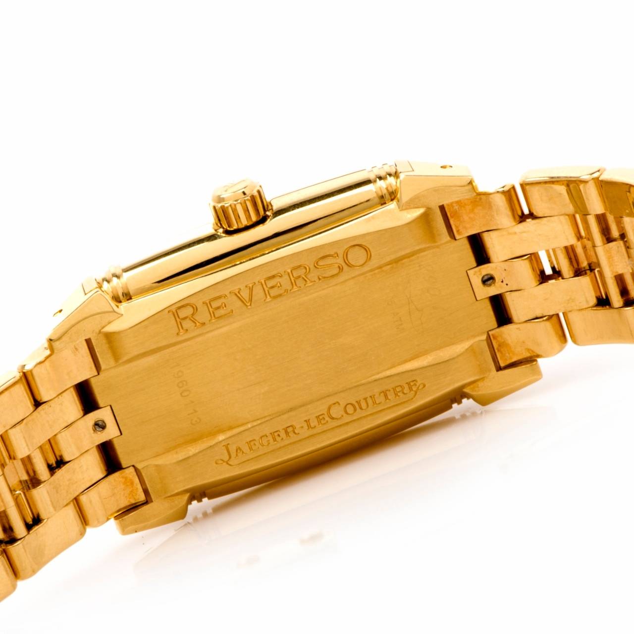 Jaeger-LeCoultre Yellow Gold Gran Sport Reverso Wristwatch In Excellent Condition In Miami, FL