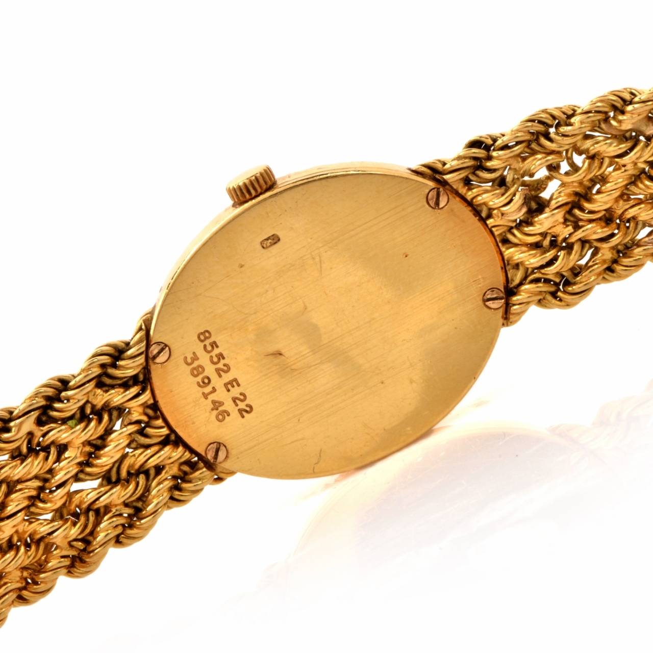 Women's Piaget Lady's Yellow Gold Diamond Mesh Bracelet Wristwatch