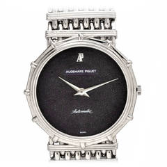 Audemars Piguet Platinum Lapis Dial Automatic Wristwatch