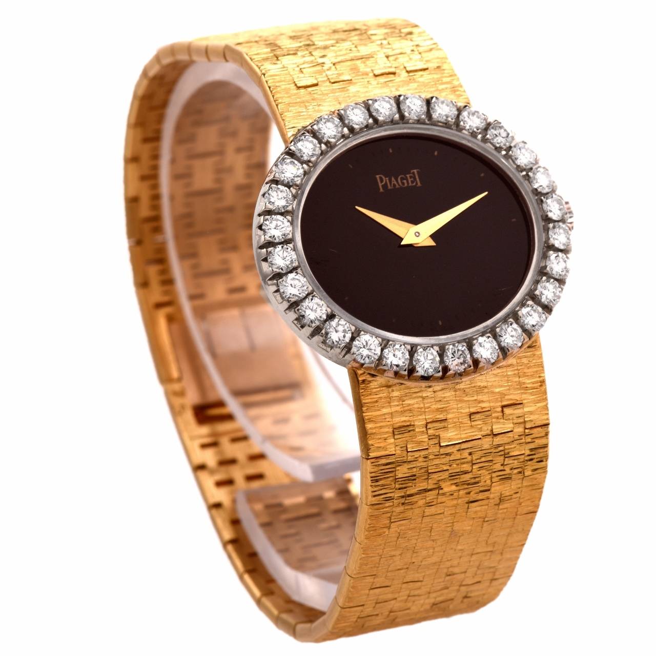 Women's Piaget Lady's Yellow Gold Diamond Wristwatch Ref 9804A6 / 224237