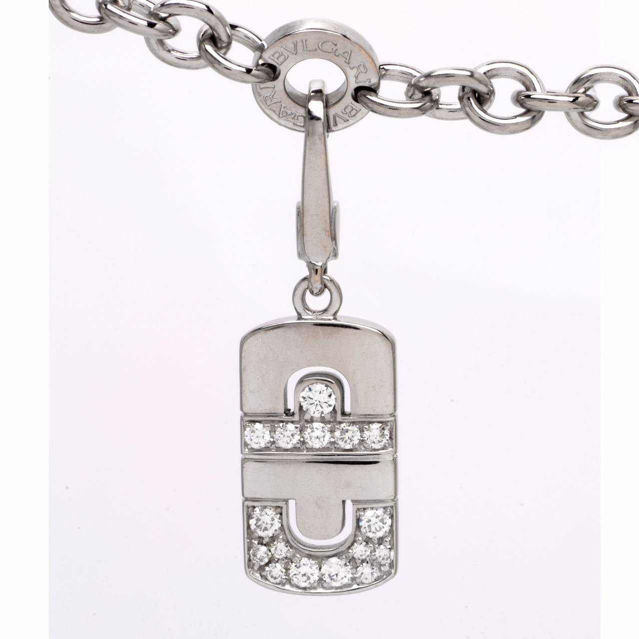 Bulgari Diamond Gold Charm Bracelet 1