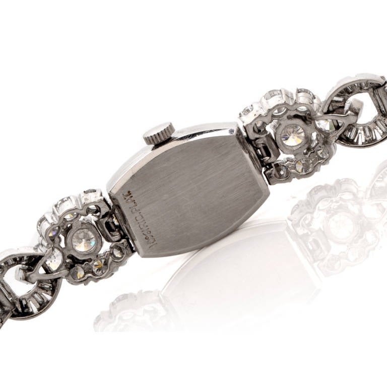 Women's Hamilton Lady's Platinum and Diamond Bracelet Watch