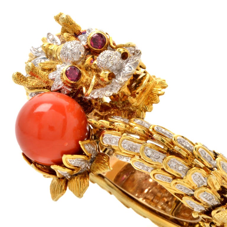 dragon head bracelet gold