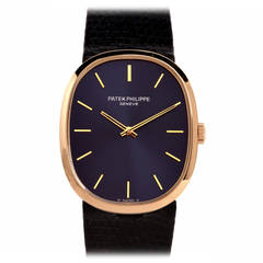 Retro Patek Philippe Yellow Gold Ellipse Wristwatch Ref 3748J-050