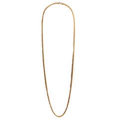 Braided Gold Chain Necklace