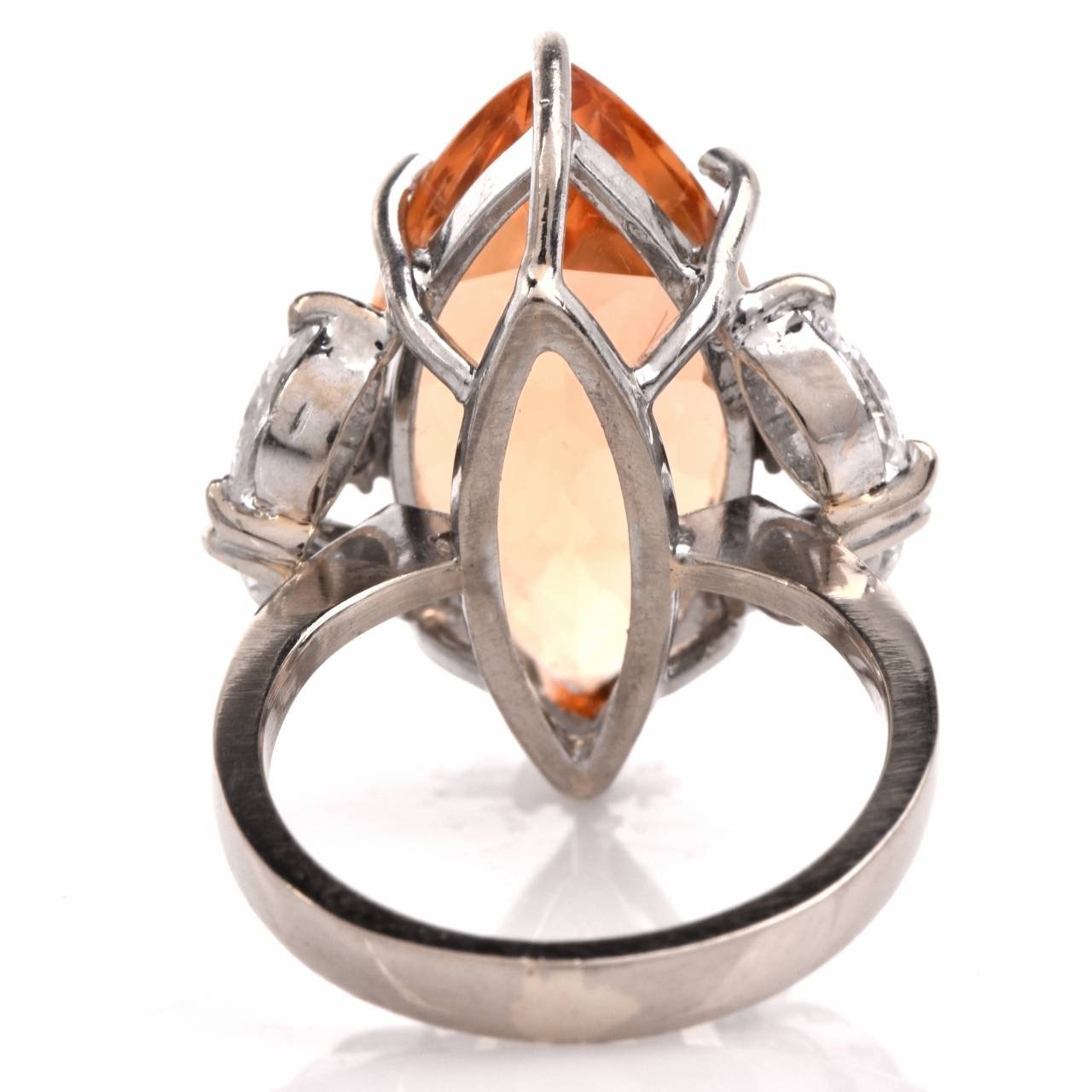 Women's Imperial Topaz Diamond Gold Cocktail Ring