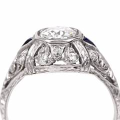 Antique Diamond platinum Engagement ring