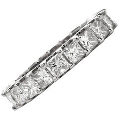 Diamond Platinum Eternity Band Ring