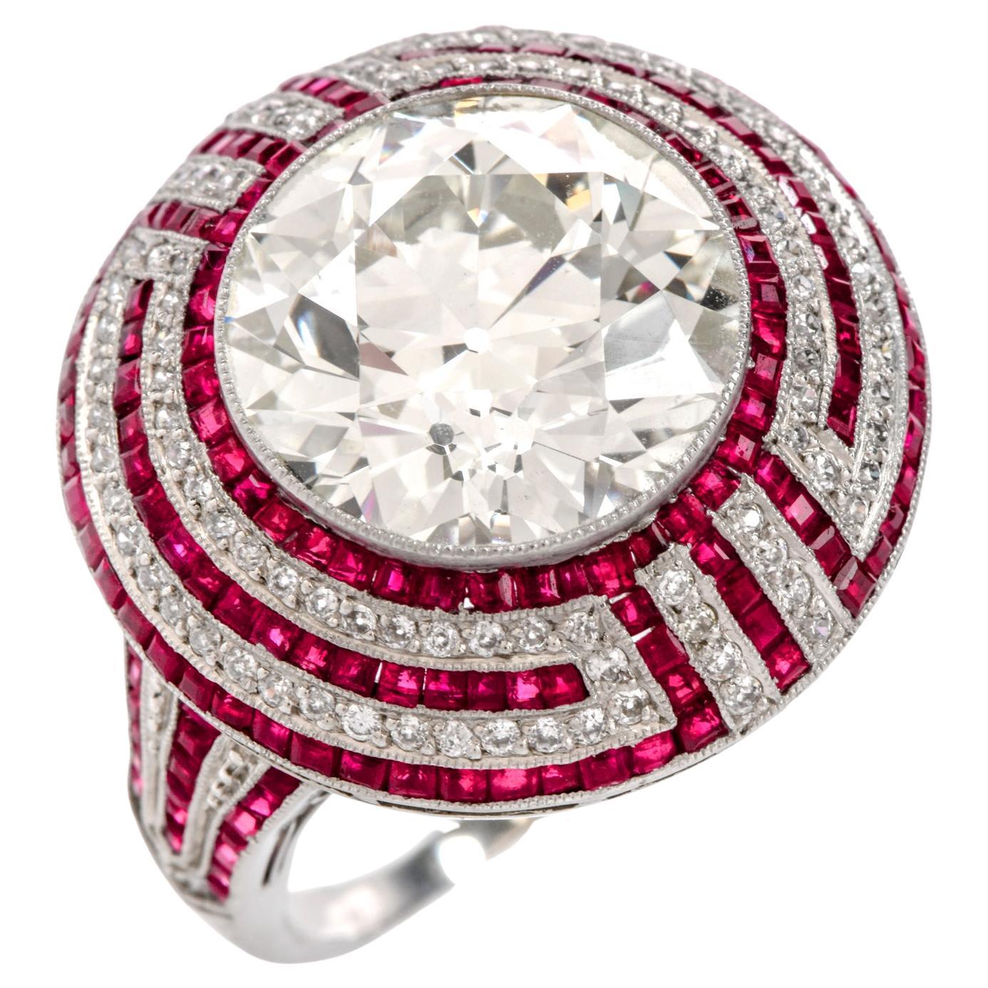 vintage platinum ruby ring