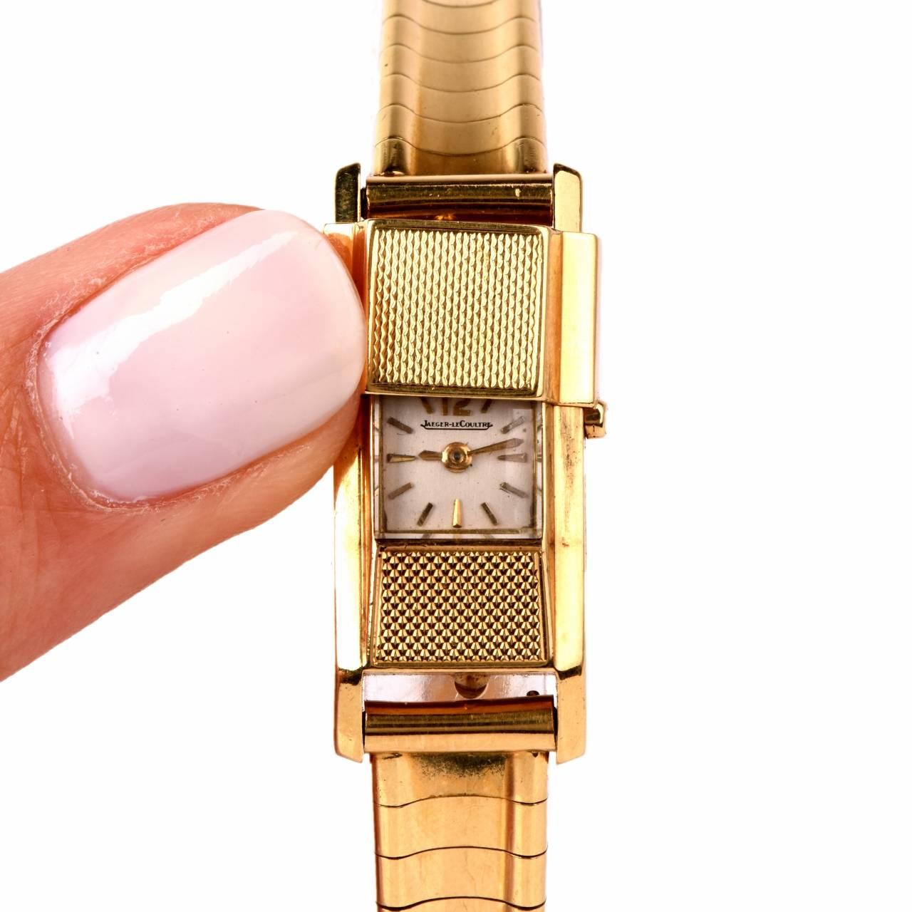 Women's Jaeger Le Coultre Lady's Yellow Gold Covered Wristwatch Ref 702173