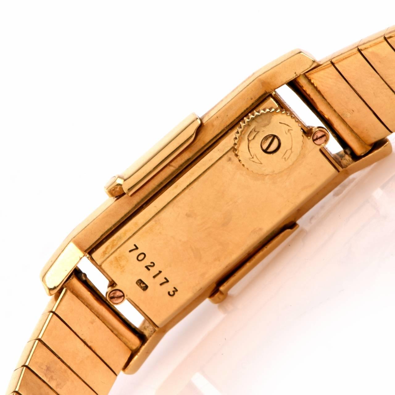 Jaeger Le Coultre Lady's Yellow Gold Covered Wristwatch Ref 702173 In Excellent Condition In Miami, FL
