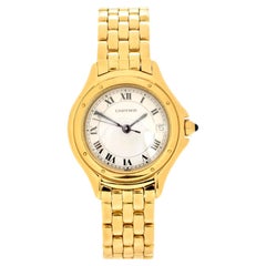 Orologio da polso elegante da donna Cartier Cougar Collection in oro 18 carati