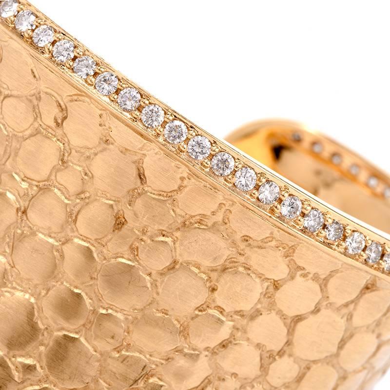 Gert Helmuth Splendor Collection Diamond Gold Cuff Bracelet 4