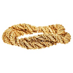 Tiffany & Co. Schlumberger Vintage 18K Yellow Gold Rope Bracelet