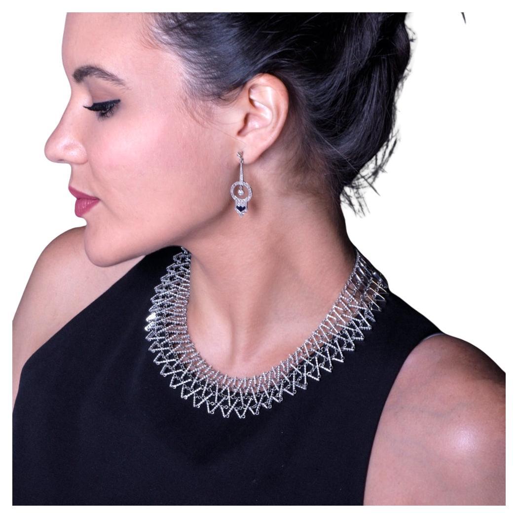 Garavelli Designer Diamond Gold Cleopatra Necklace on sale