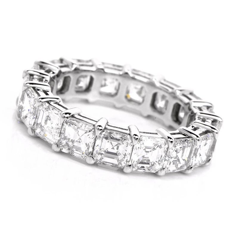 square diamond eternity rings