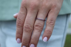 Vintage Tiffany and Co. Ruby Ring. Platinum Tiffany Ruby Full Eternity band