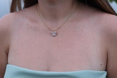 18k Chopard Happy Diamond Butterfly Pendant. So Happy Chopard Necklace