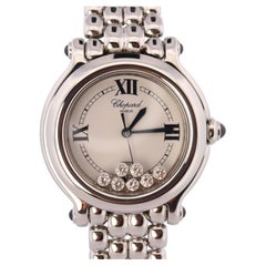 Chopard Happy Sport Sapphire Diamond Watch. Chopard LUC 27/8236-23