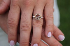 18k Chopard Happy Diamond ring. CHOPARD Happy Diamond band