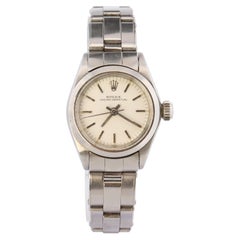 Orologio Rolex 6618 originale. Orologio da polso da donna ROLEX Oyster Perpetual con quadrante bianco.