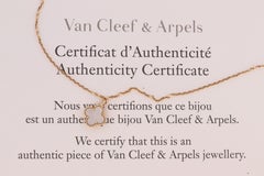 Van Cleef Arpels Alhambra Necklace . Genuine VCA 18k YG Sweet Shell Pendant
