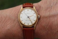 ROLEX Watch. Rolex ref. 6144 1950s Stainless Steel Mens Rolex watch.