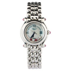 Chopard Happy Sport Ruby Diamond Watch. Chopard LUC 27/8250-21 Ladies
