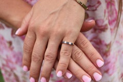 18k Tiffany and Co. Sapphire Pearl Ring. 18k Gold Tiffany Sapphire Eternity band
