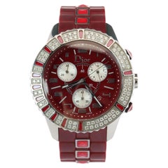 Orologio Dior Christal Chrono originale Christian Dior CD11431BV con diamanti e zaffiri