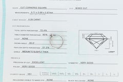 Certified Tiffany and Co Diamond Ring .28ct Tiffany Platinum Lucida Engagement