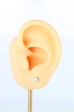 Tiffany & Co Diamond Stud Earrings. Platinum Diamond Studs.